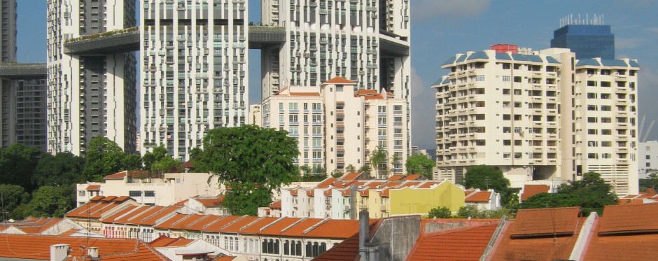 View from our office at Maxwell House overlooking Duxton Hill